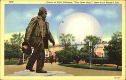 Statue Of Walt Whitman 1939 NY World's Fair Postcard Postcard