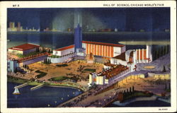 Hall Of Science 1933 Chicago World Fair Postcard Postcard