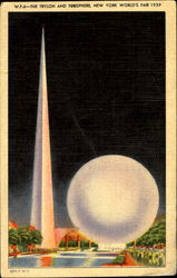 The Trylon And Perisphere 1939 NY World's Fair Postcard Postcard