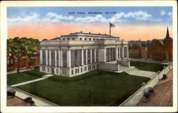 City Hall And Memorial Plaza Roanoke, VA Postcard Postcard