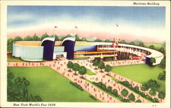 Maritime Building 1939 NY World's Fair Postcard Postcard