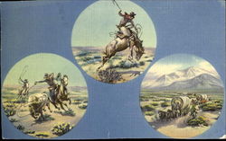 Cowboy Motif Postcard