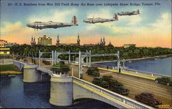 U. S. Bombers From Mac Dill Field Army Air Base Tampa, FL Postcard Postcard