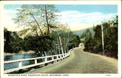 Naugatuck River, Naugatuck Valley Waterbury, CT Postcard Postcard