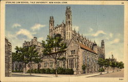 Sterling Law School, Yale University Postcard