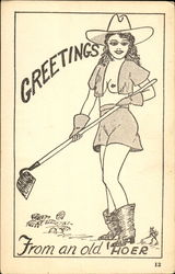 Greetings From An Old Hoer Postcard