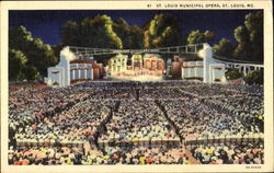 St. Louis Municipal Opera Missouri Postcard Postcard