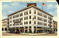 King George Hotel, 7th And E. Streets Postcard