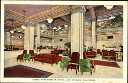 New Rosslyn Hotel Lobby Los Angeles, CA Postcard Postcard