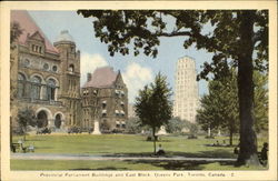 Provincial Parliament Buildings And East Block, Queens Park Toronto, ON Canada Ontario Postcard Postcard