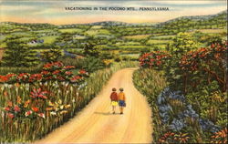 Vacationing In The Pocono Mts Pennsylvania Postcard Postcard