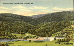 Tunnel Outlet, Tionesta Dam Pennsylvania Postcard Postcard