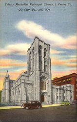 Trinity Methodist Episcopal Church, 2 Center St Oil City, PA Postcard Postcard