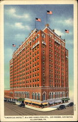 Americus Hotel, 6th And Hamilton Sts Allentown, PA Postcard Postcard