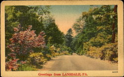 Greetings From Lansdale Postcard