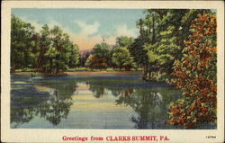 Greetings From Clarks Summit Postcard