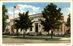 U. S. Post Office Clearfield, PA Postcard Postcard