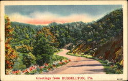 Greetings From Russellton Pennsylvania Postcard Postcard