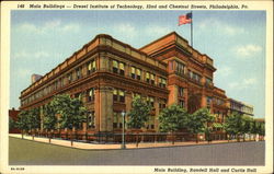 Main Buildings, 32nd and Chestnut Streets Postcard