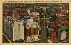 Parkway From City Hall Postcard