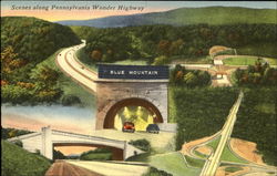 Scenes Along Pennsylvania Wonder Highway Scenic, PA Postcard Postcard