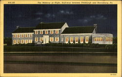 The Midway At Night Scenic, PA Postcard Postcard