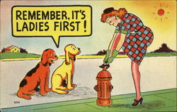 Remember It's Ladies First! Postcard