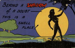 Beyond A Shadow Comic, Funny Postcard Postcard