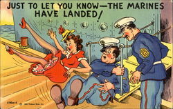 Just To Let You Know - The Marines Have Landed! Postcard