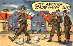 Just Another Stripe Happy Guy! Comic Postcard Postcard