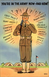 You're In The Army Now - And How! Postcard