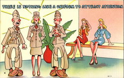 There Is Nothing Like A Uniform To Attract Attention Comic Postcard Postcard