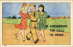 I'm Answering The Call To Arms Postcard