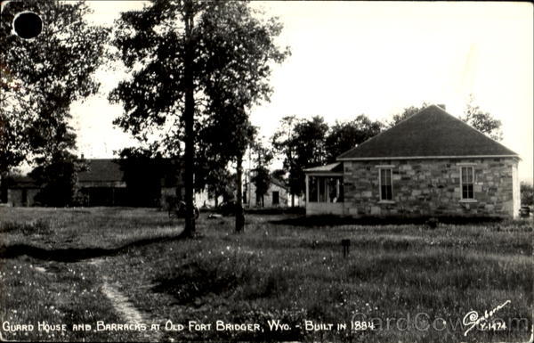 Guard House And Barracks At Old Fort Bridger Wyoming