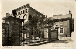 Benjamin Franklin's Grave Philadelphia, PA Postcard Postcard