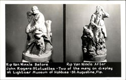 John Rogers Statuettes Postcard