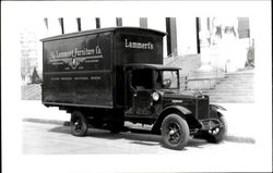 The Lammert Furniture Co Delivery Truck Postcard