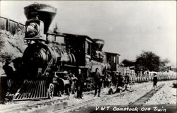 V. & T. Comstook Ore. Train Trains, Railroad Postcard Postcard