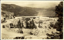 Donner Lake And Bridge Truckee, CA Postcard Postcard