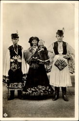 National Costumes Of Mezokövesd Hungary Postcard Postcard