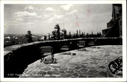 Front Terrace Timberline Lodge Scenic, OR Postcard Postcard