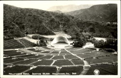 Hollywood Bowl California Postcard Postcard