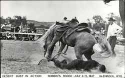 Desert Dust In Action Glenrock, WY Postcard Postcard