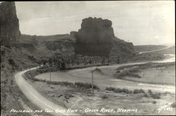 Palisades And Toll Gate Rock Green River, WY Postcard Postcard