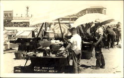 Fish Market Postcard