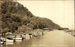 Boat Docks along the Shore Boats, Ships Postcard Postcard