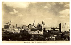 Skyline View Of Tulsa Oklahoma Postcard Postcard