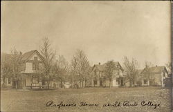 Professor's Homes At St. Paul's College Minnesota Postcard Postcard