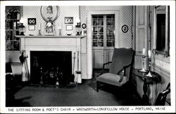 The Sitting Room & Poet's Chair Portland, ME Postcard Postcard