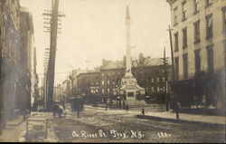 On River St. Monument Postcard